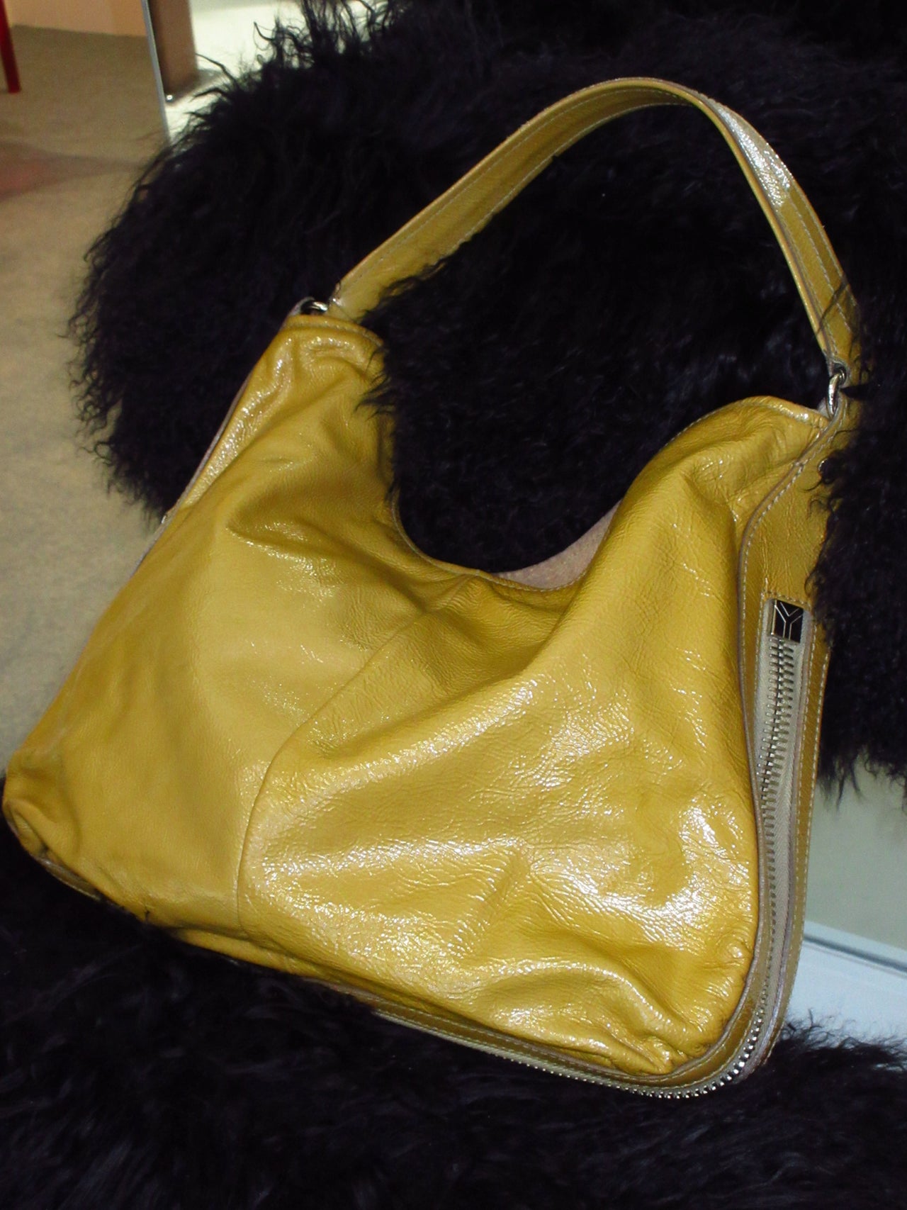 Yves Saint Laurent FW2005 Liquid Leather Shoulder Bag