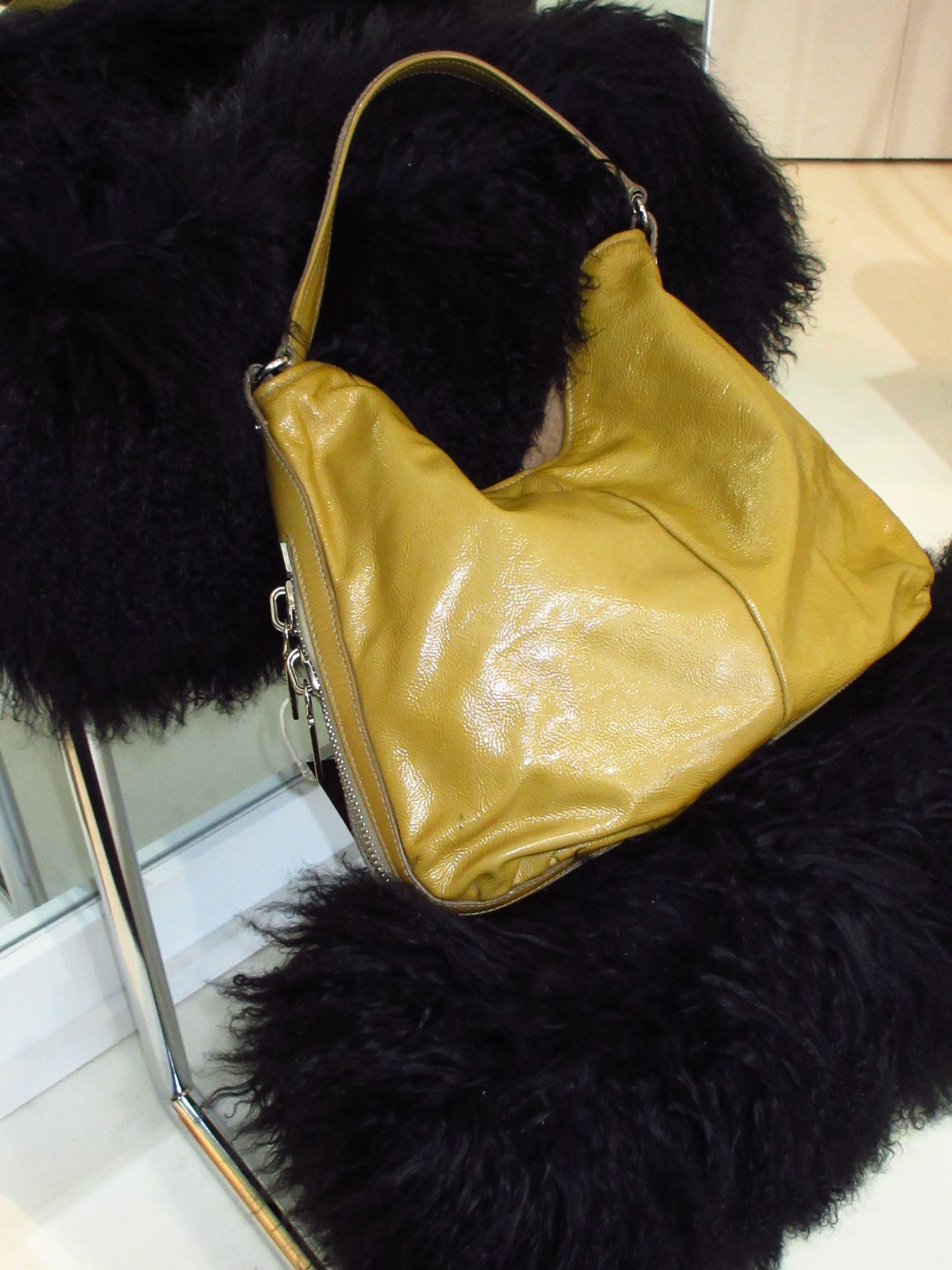 Yves Saint Laurent FW2005 Liquid Leather Shoulder Bag