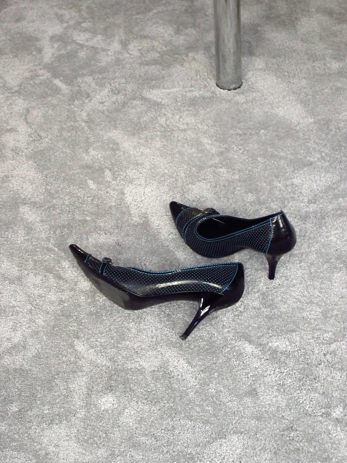 Fendi Perforated FF Leather Pumps
