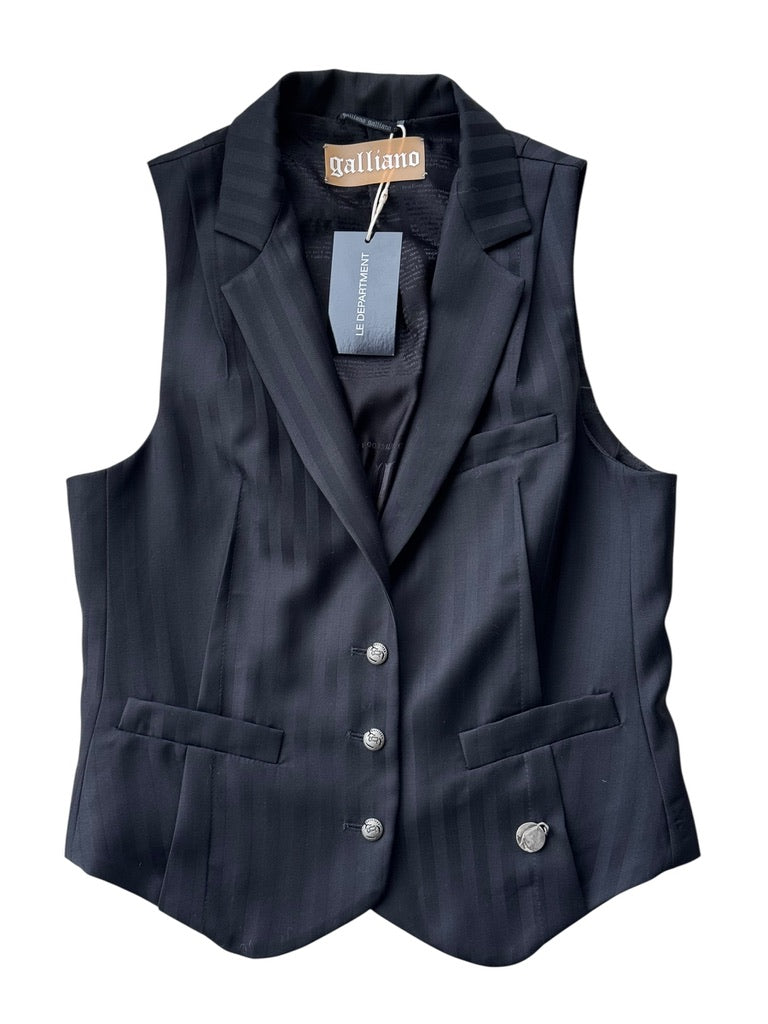 John Galliano 2000s Newspaper Waistcoat