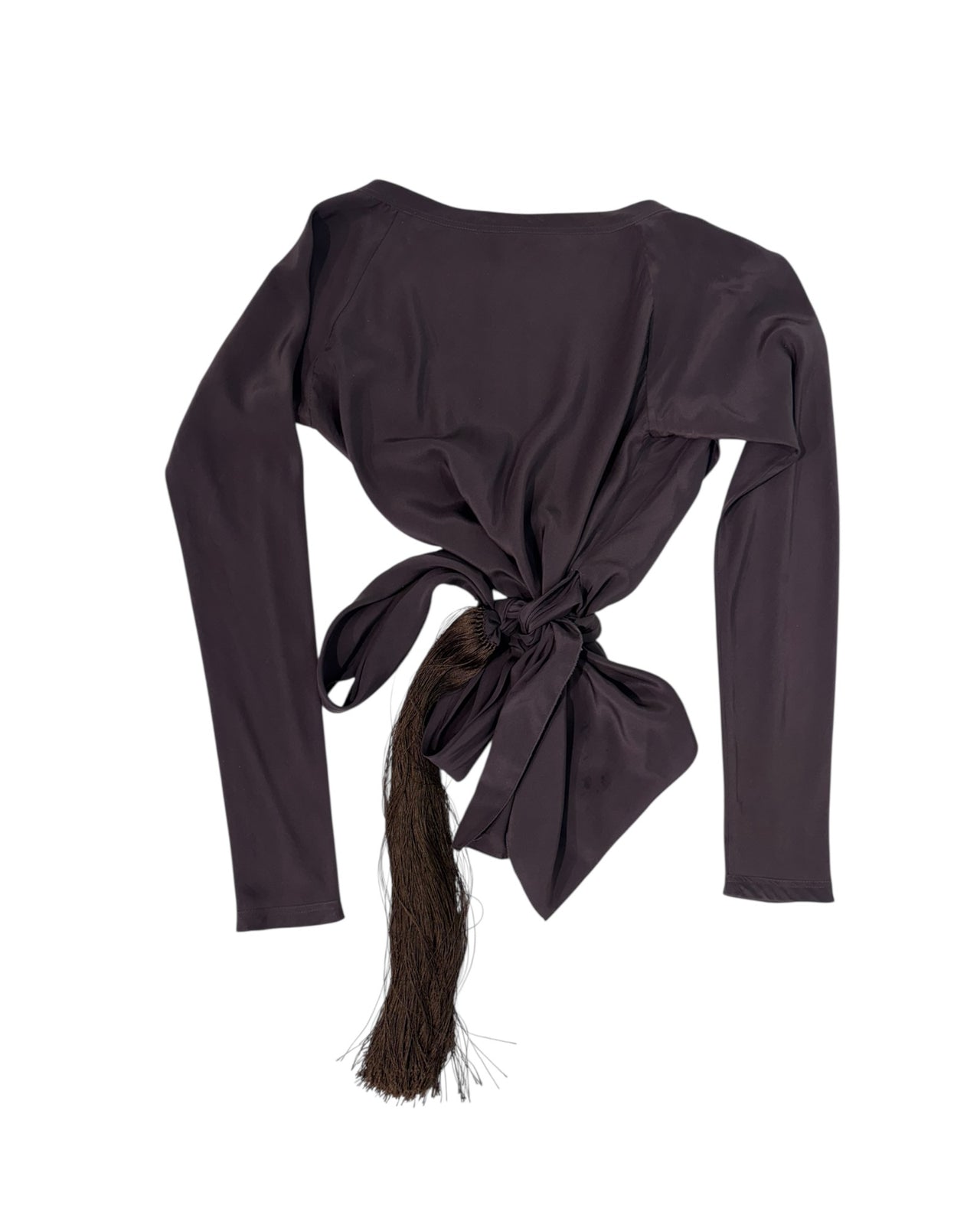 Archival Gucci by Tom Ford S/S 2003 Fringed Silk Wrap Top