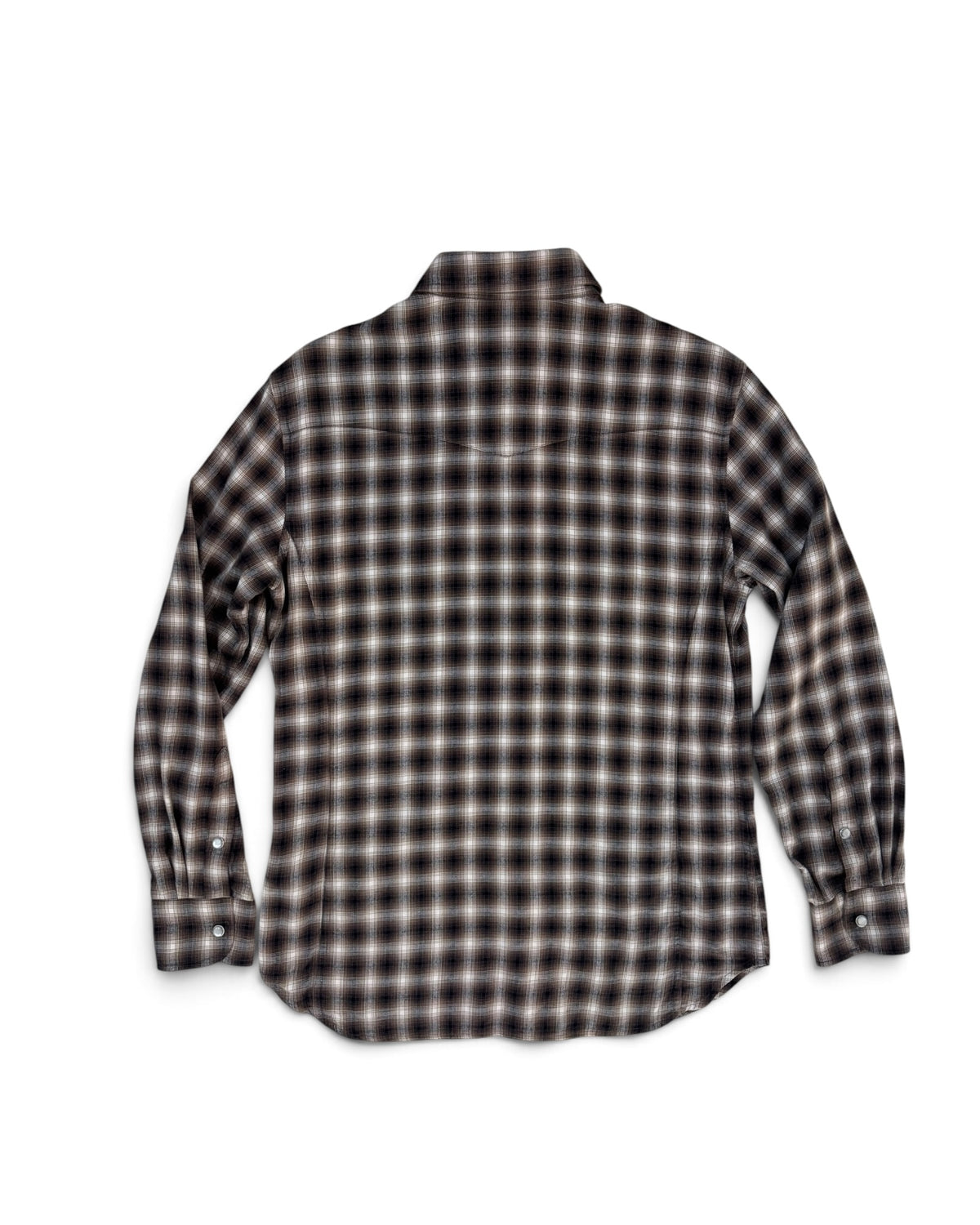 Tom Ford Brown Ombré 100% Cotton Western Shirt