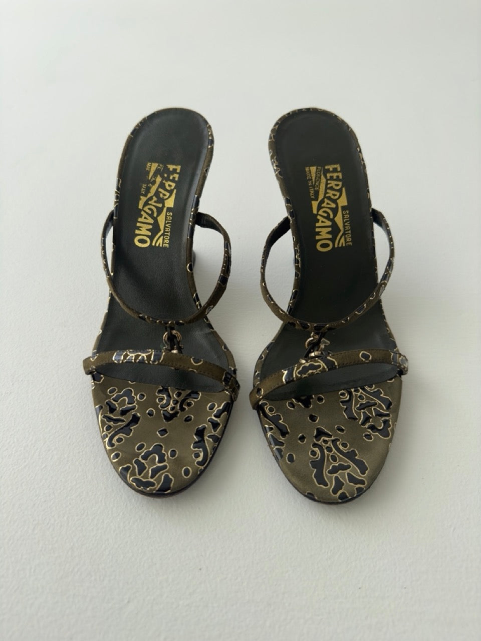 Ferragamo Wedge Sandal Heels
