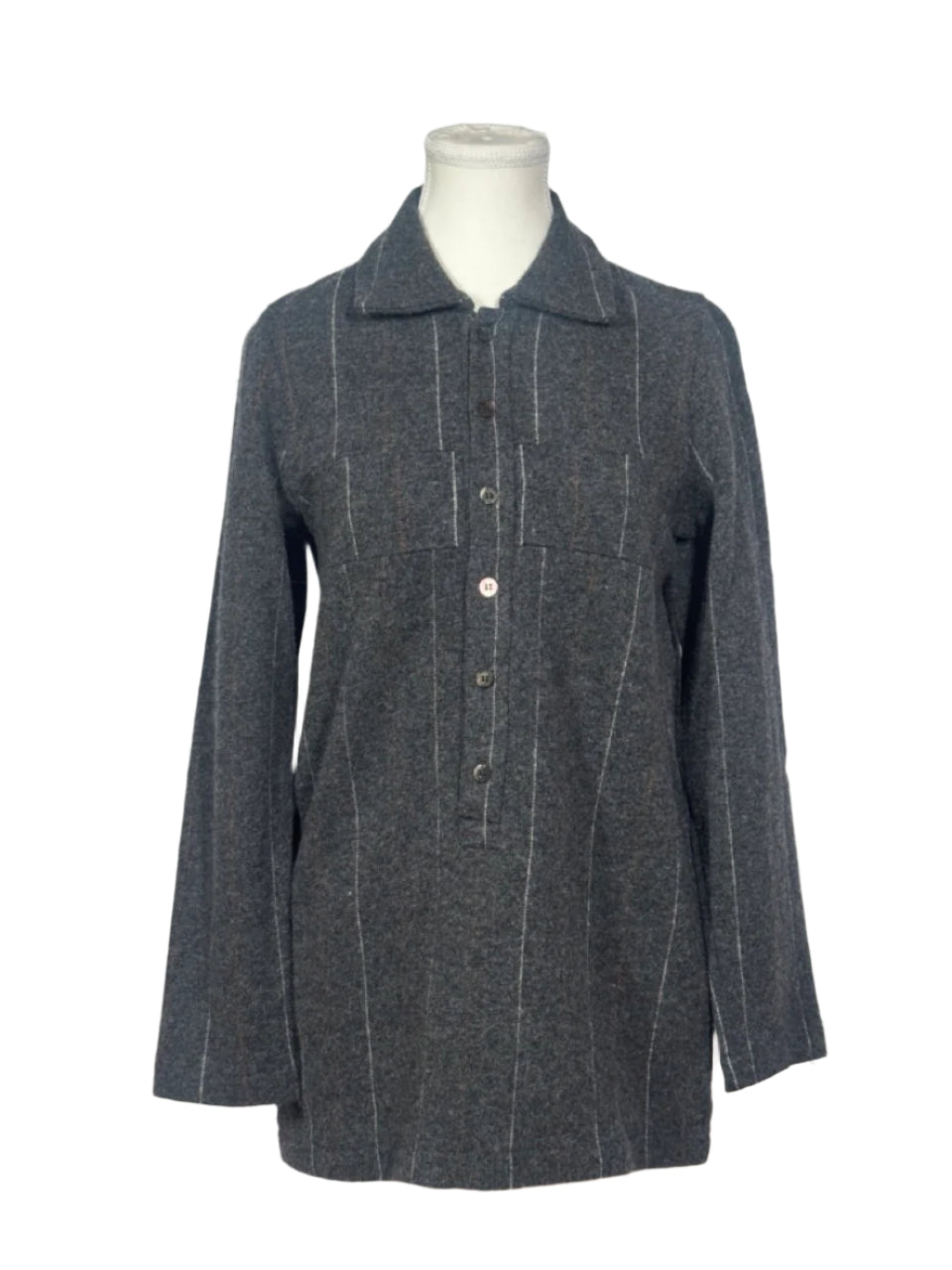 COMME des GARÇONS 100% Wool Pin Stripe Shirt