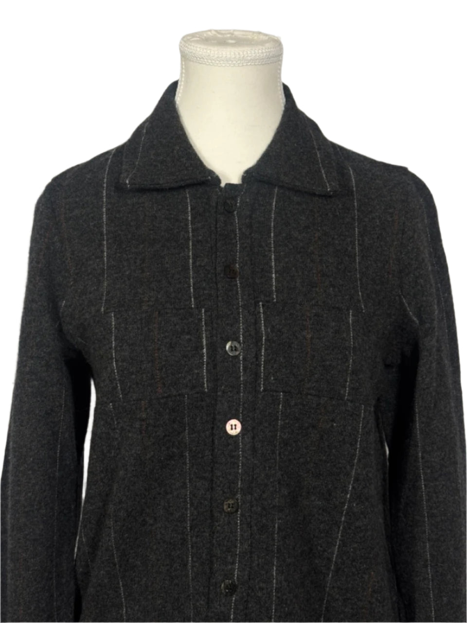 COMME des GARÇONS 100% Wool Pin Stripe Shirt