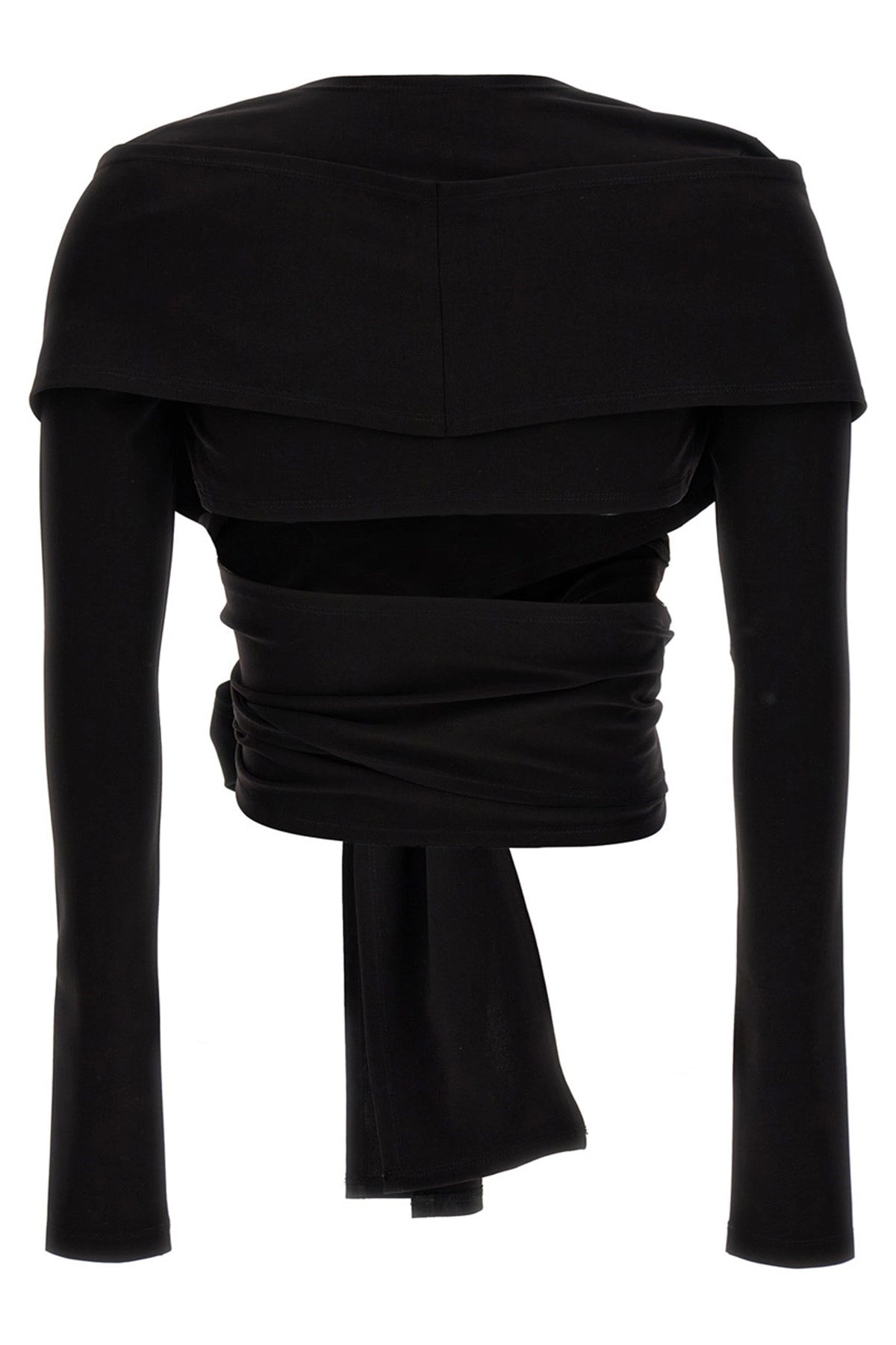 Dolce & Gabbana SS23 "Ciao Kim" Archival Reissue Black Stretch-Jersey Top