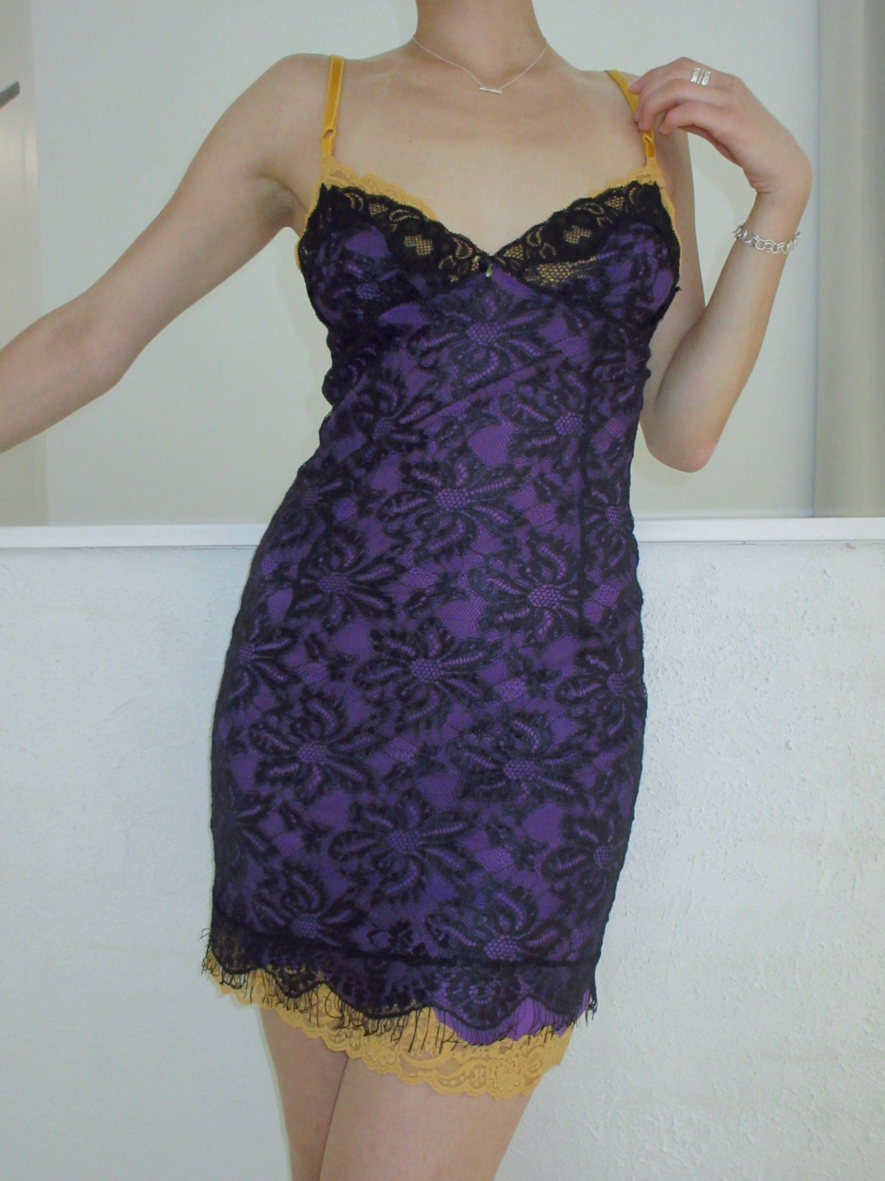 Dolce & Gabbana Archive 90s Lace Slip Dress