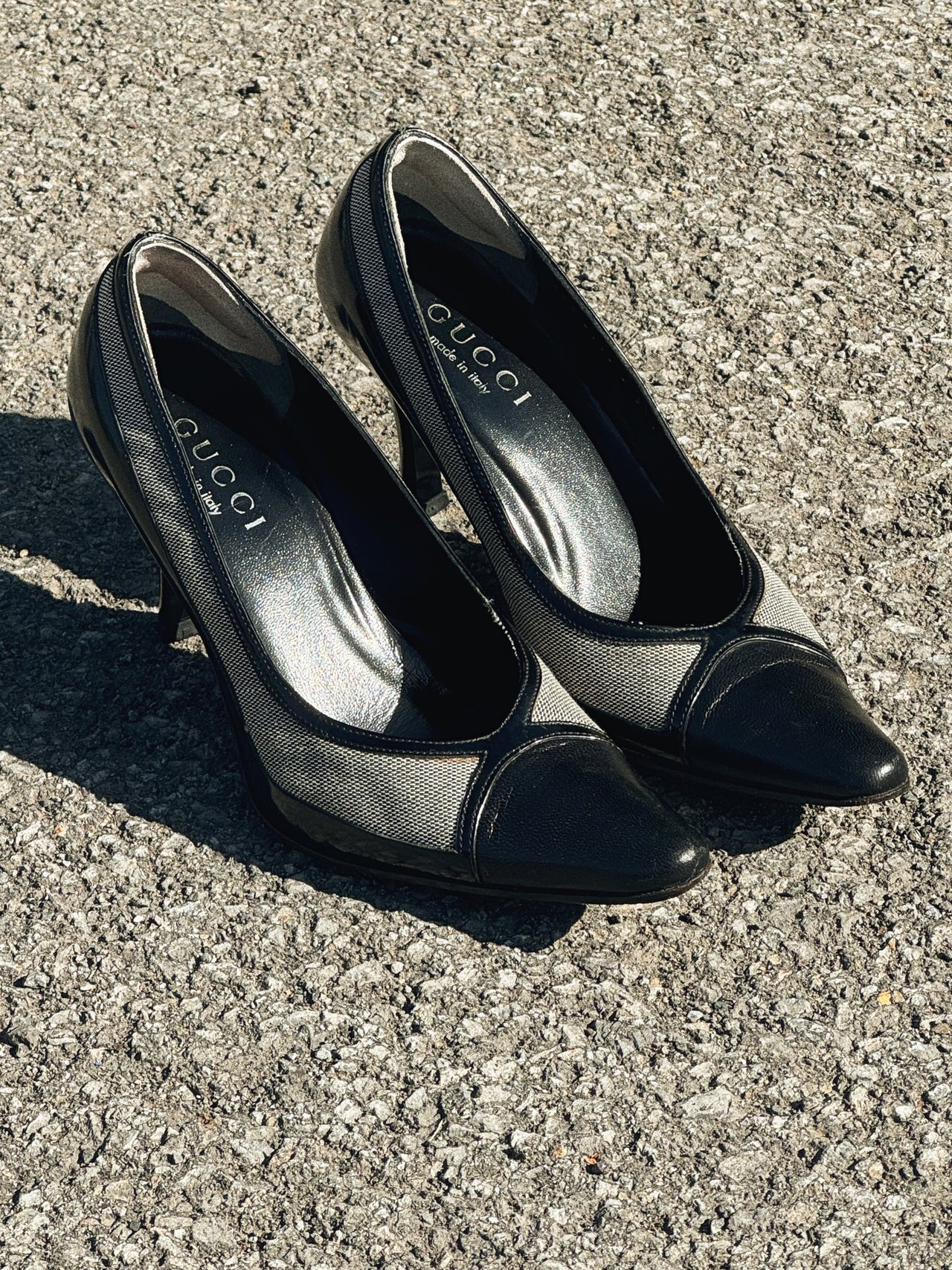 Gucci Canvas Stilettos