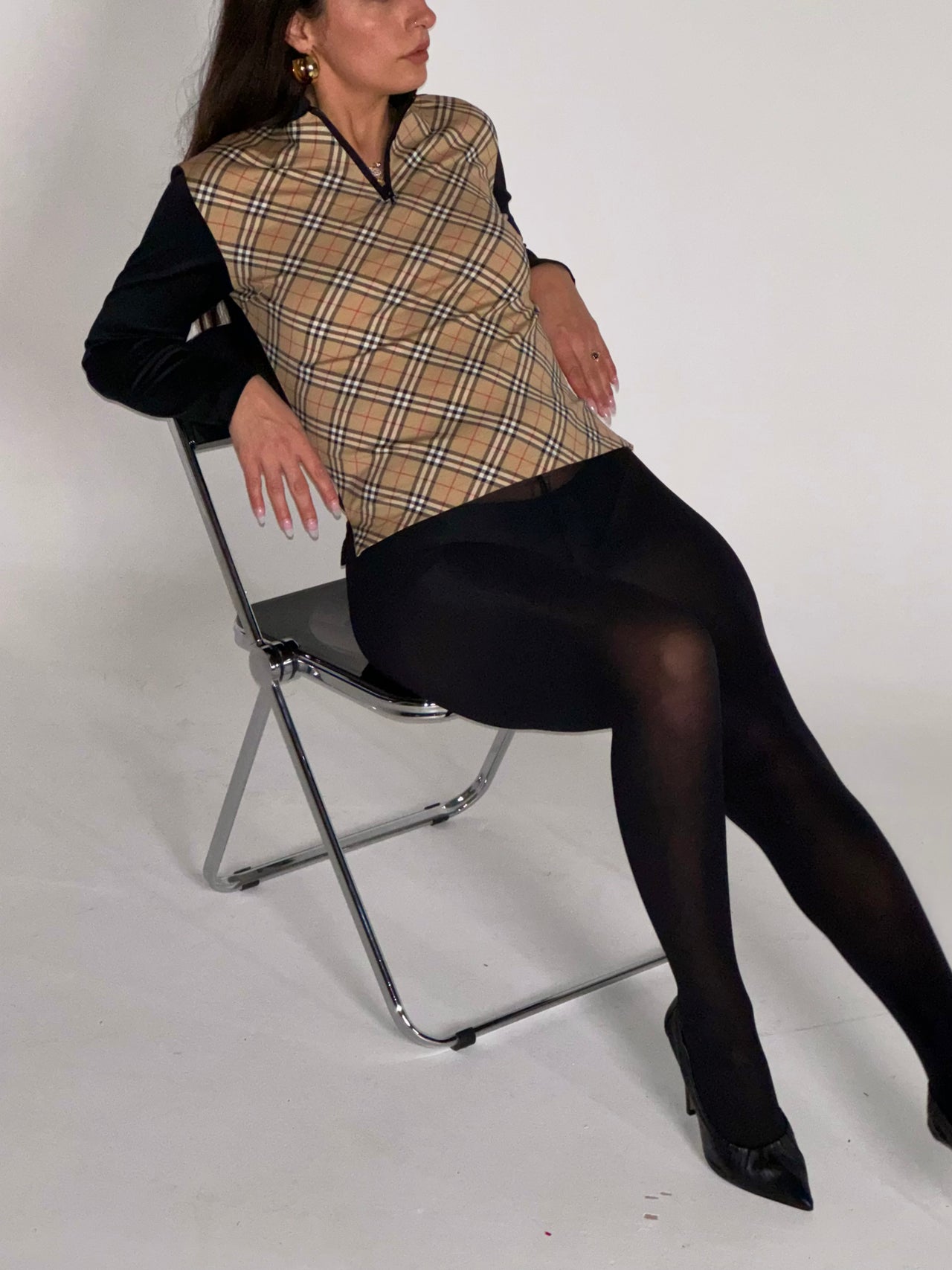 Burberry Haymarket Zip Up