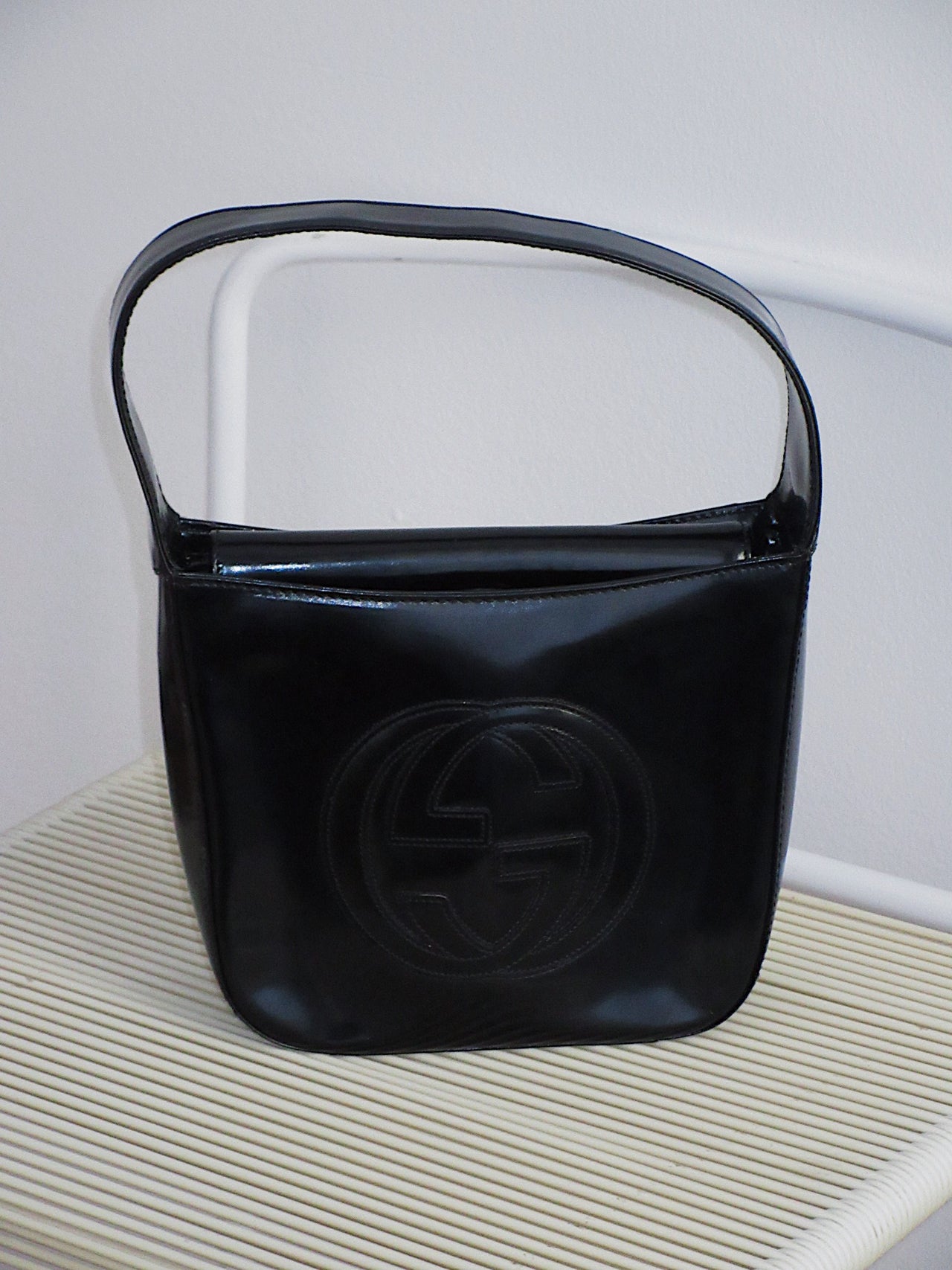 Gucci Soho Patent Leather Top Handle Bag