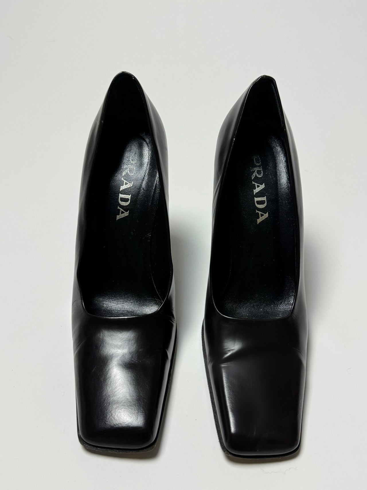 Prada 90s Square Toe Heels