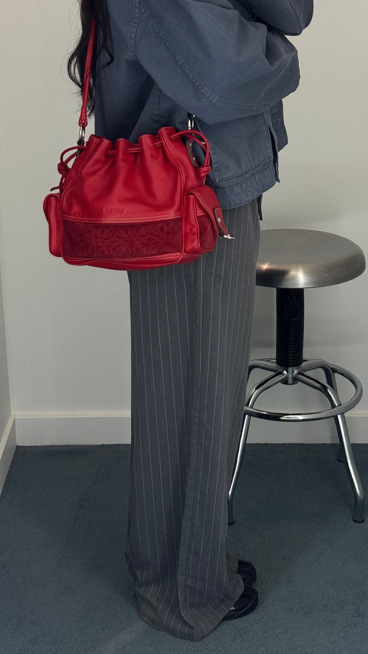 Loewe Vintage Drawstring Shoulder Bag
