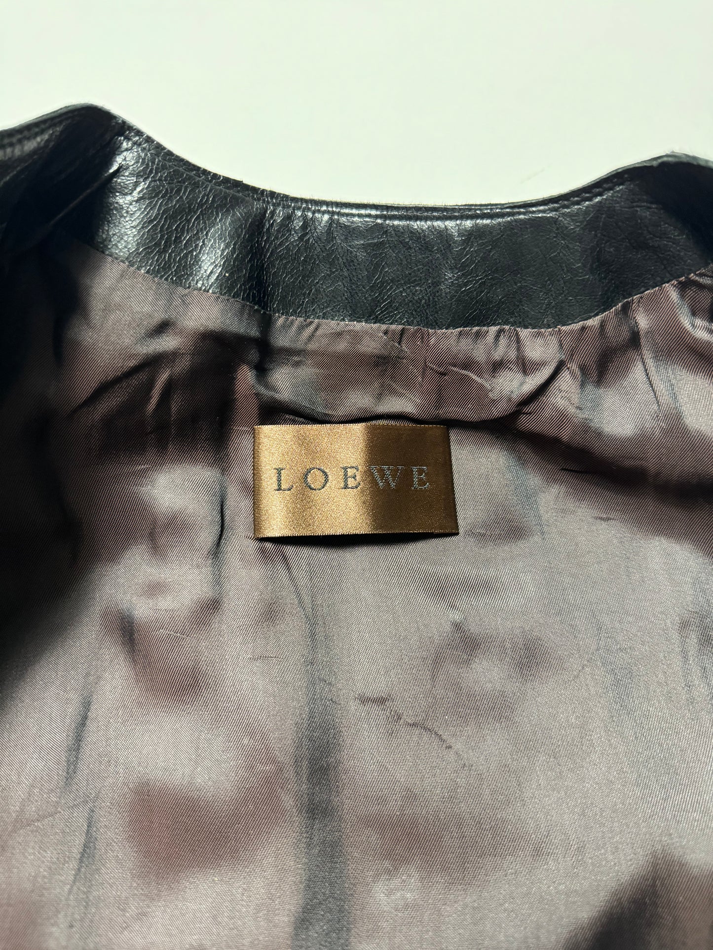 Loewe Leather Cinched Jacket