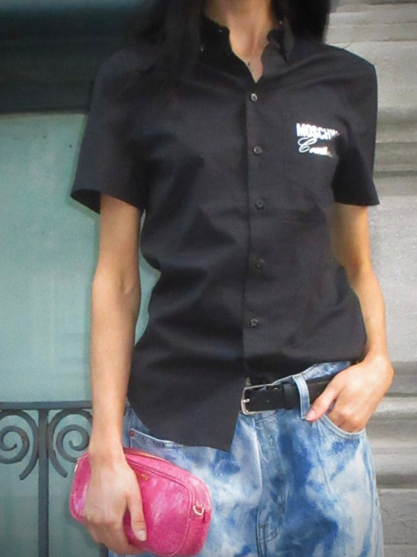 MOSCHINO Couture! Black Fitted Shirt