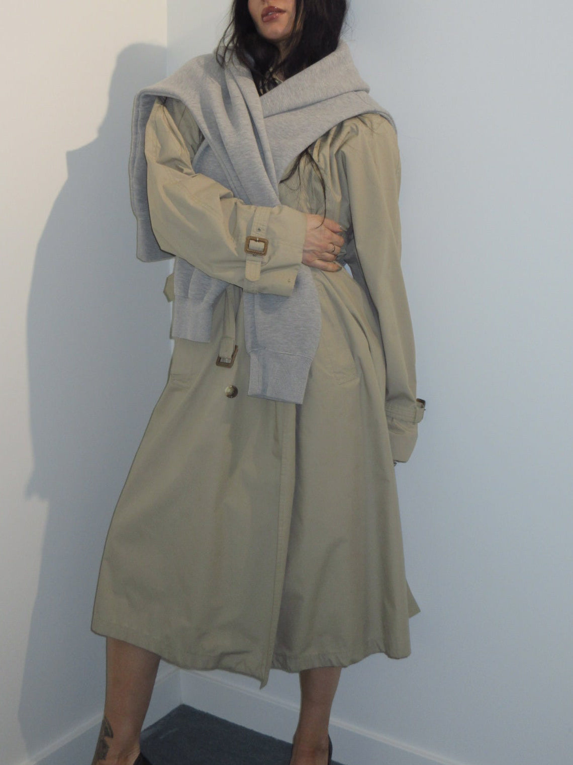 Pierre Cardin Paris Structured Trench Coat