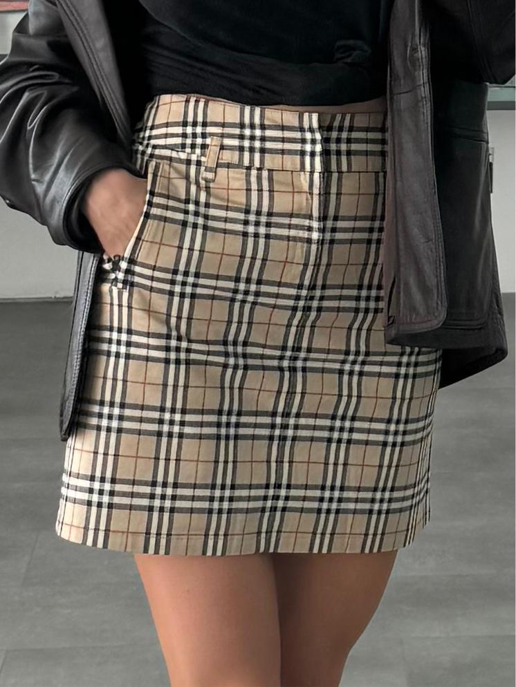 Burberry Haymarket Mini Skirt