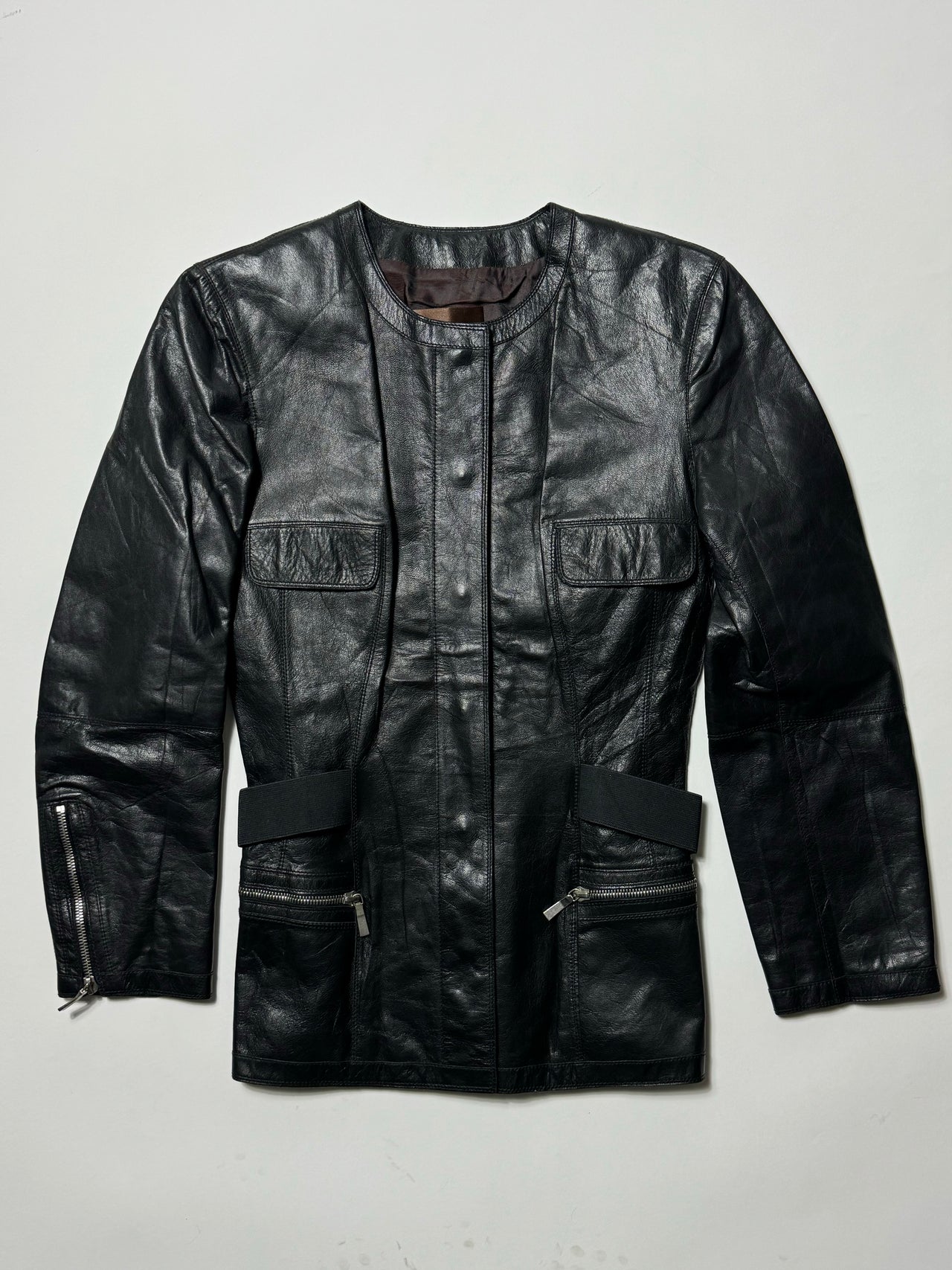 Loewe Leather Cinched Jacket