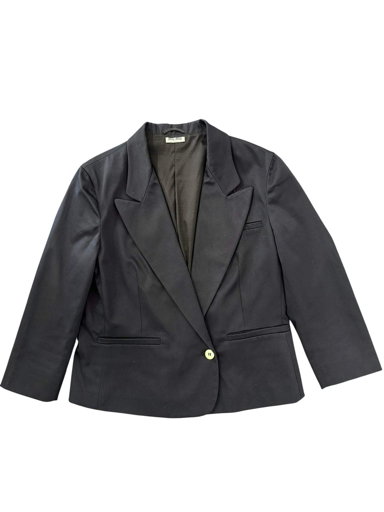 Miu Miu Navy Cropped Blazer