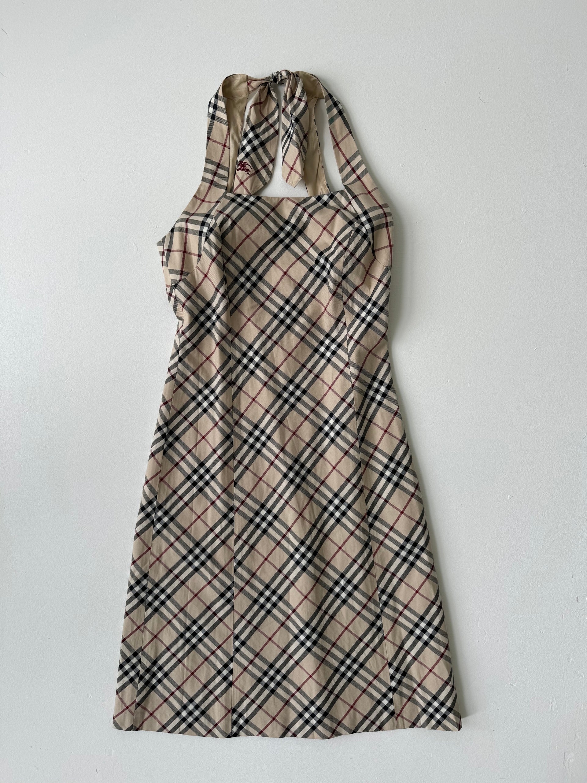 Burberry Nova Check Halter Dress – LE DEPARTMENT
