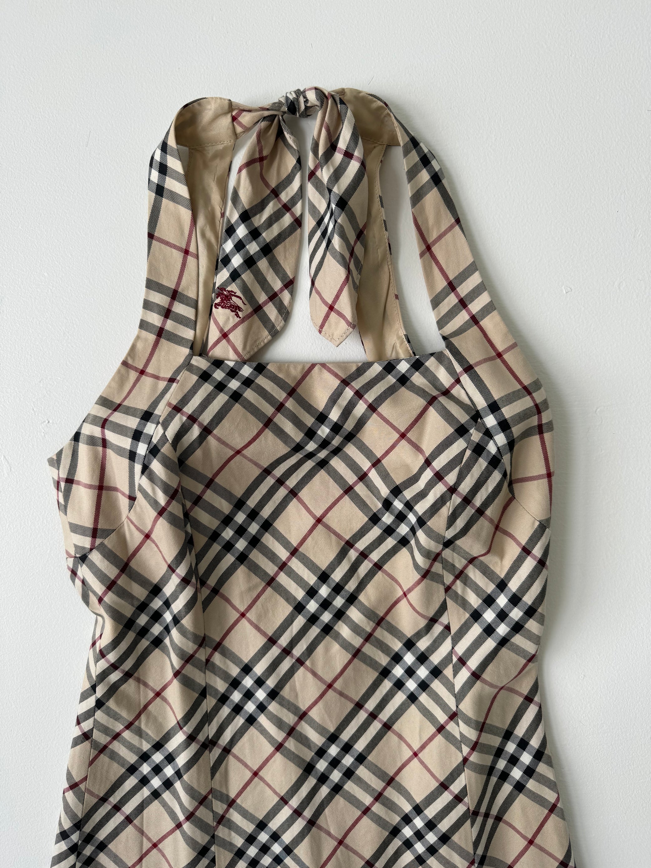 Burberry Nova Check Halter Dress LE DEPARTMENT Burberry Nova Check Halter Dress LE DEPARTMENT