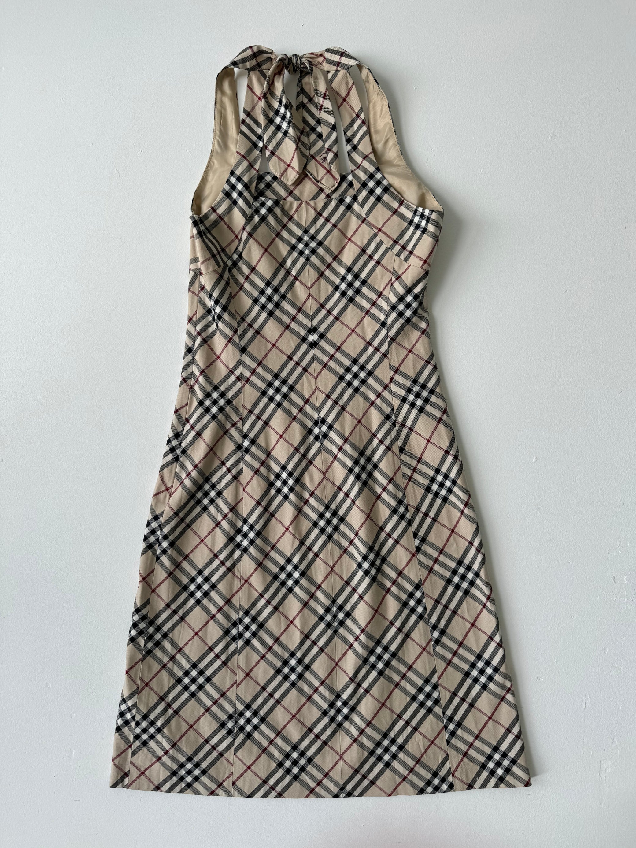 Burberry Nova Check Halter Dress LE DEPARTMENT Burberry Nova Check Halter Dress LE DEPARTMENT