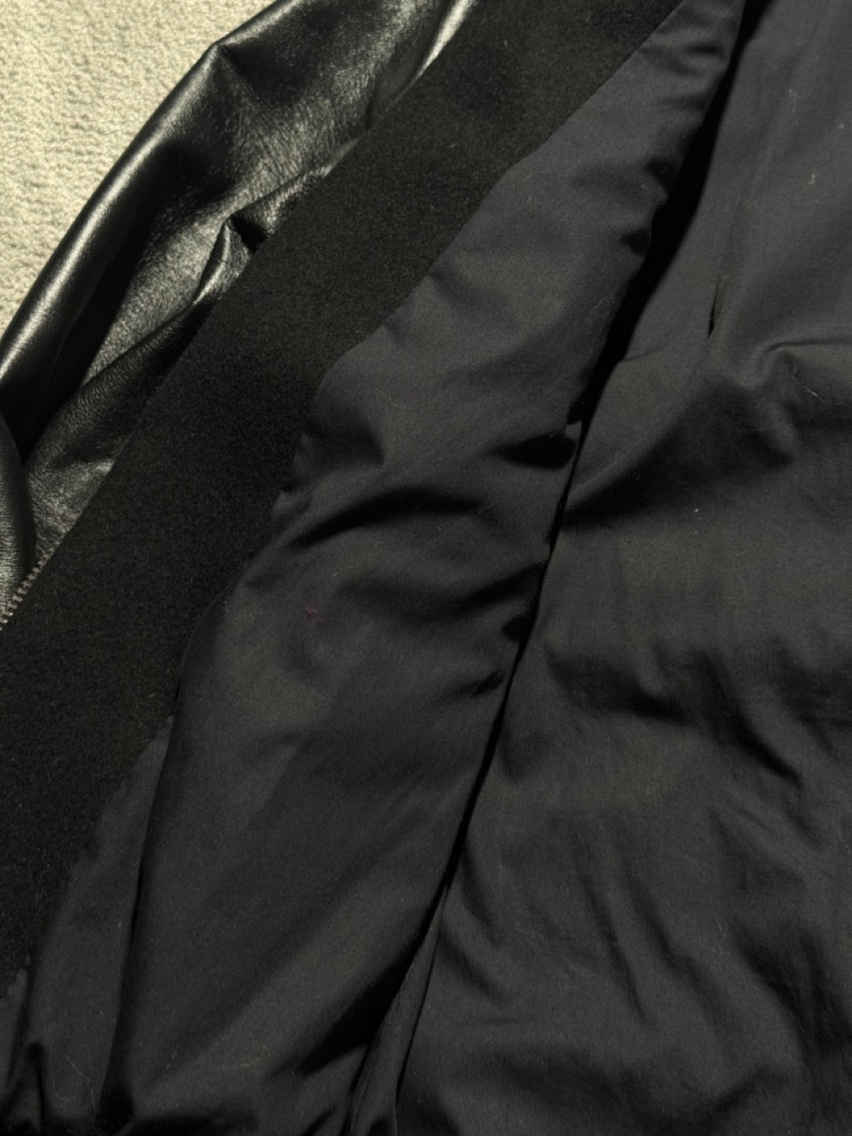 Close-up of black fabric texture