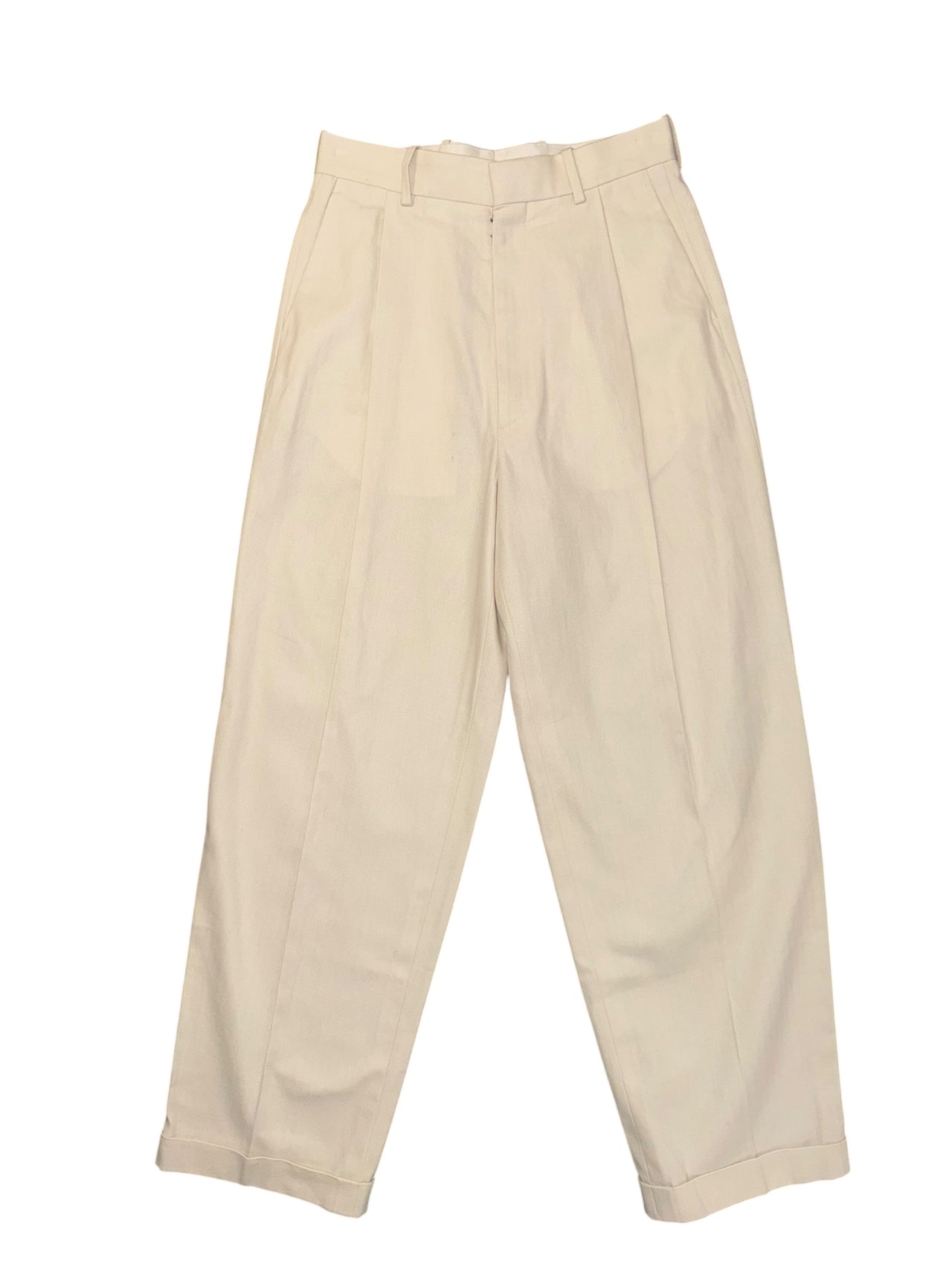 Maison Margiela Pleated Herringbone Trousers