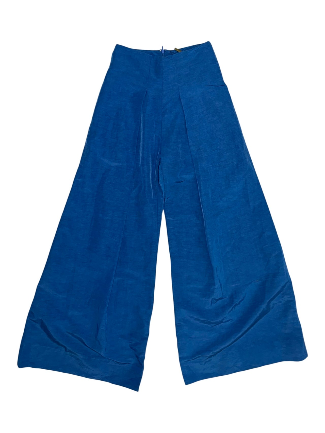 Cult Gaia Azure Silk Wide-Leg Trousers