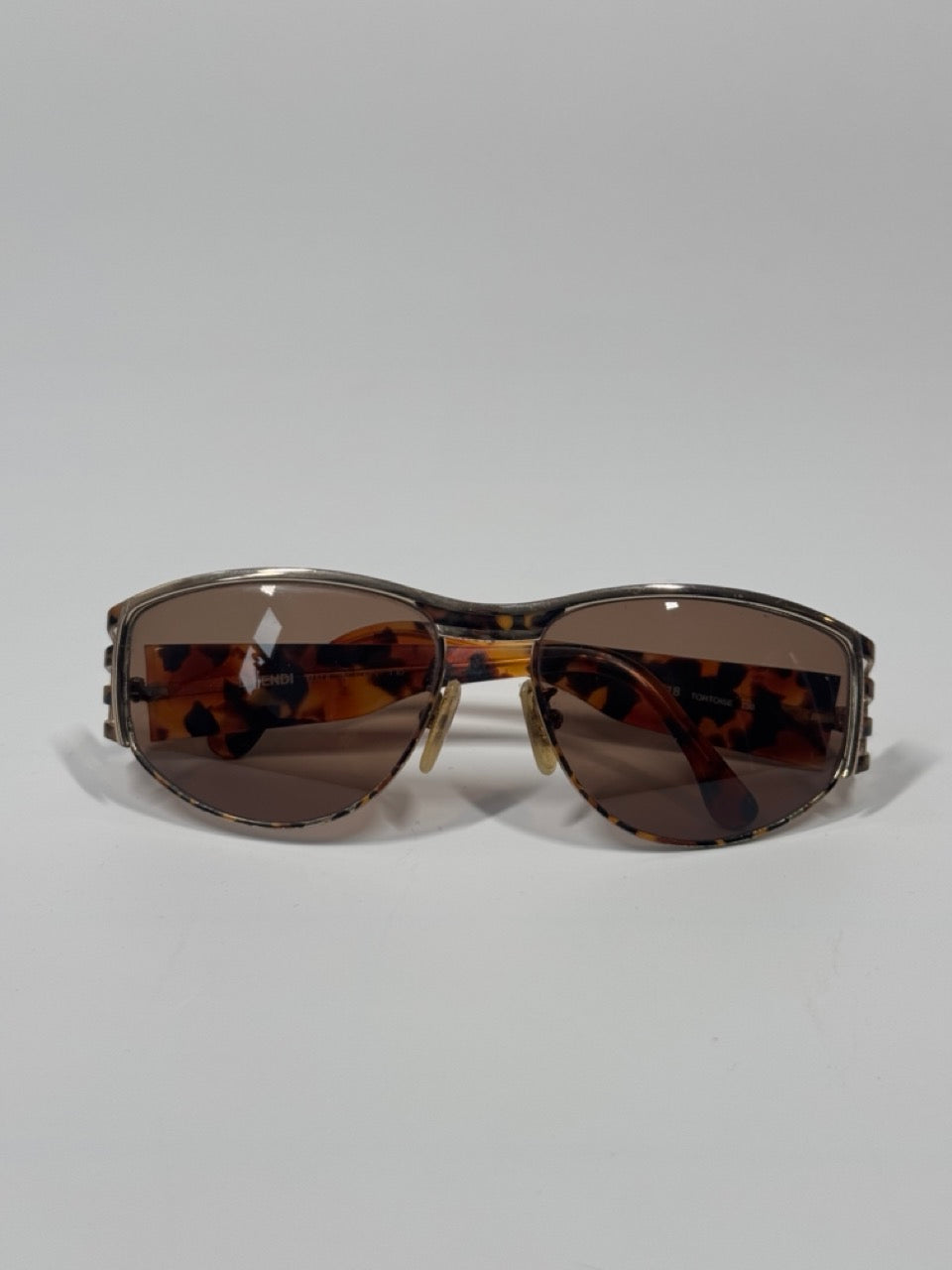 Fendi Tortoise Wraparound Sunglasses