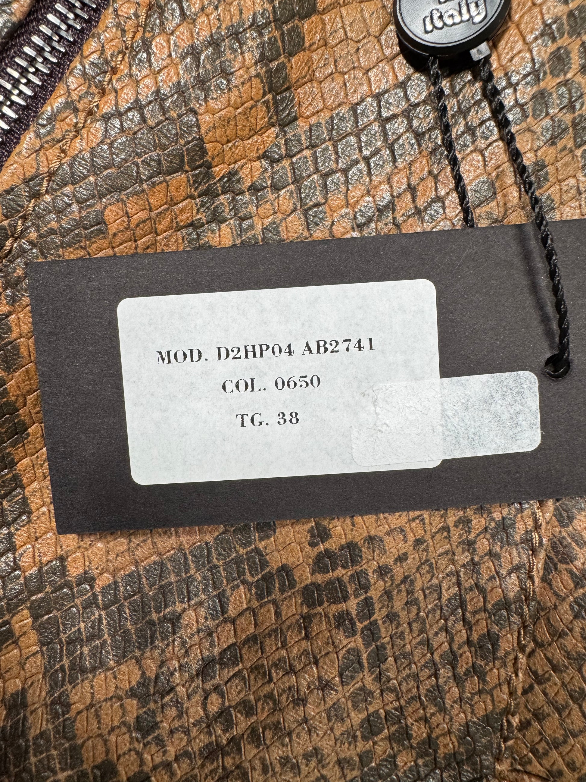 d&g snakeskin jacket and tag