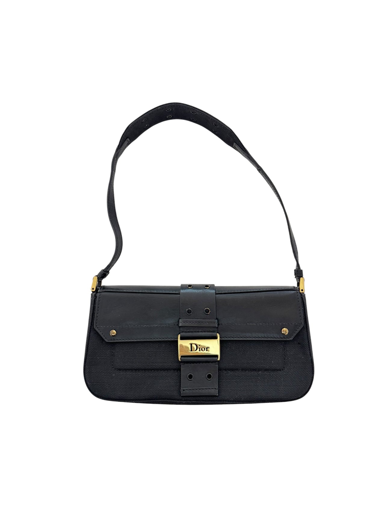Dior Archive Street Chic Black Shoulder Bag