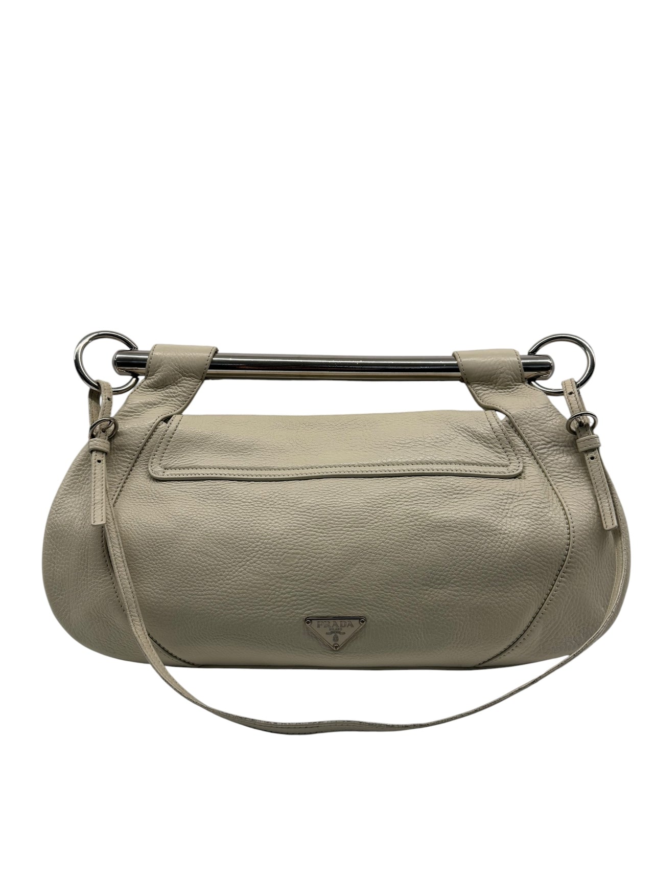 Prada Vitello Metal Bar Shoulder Bag