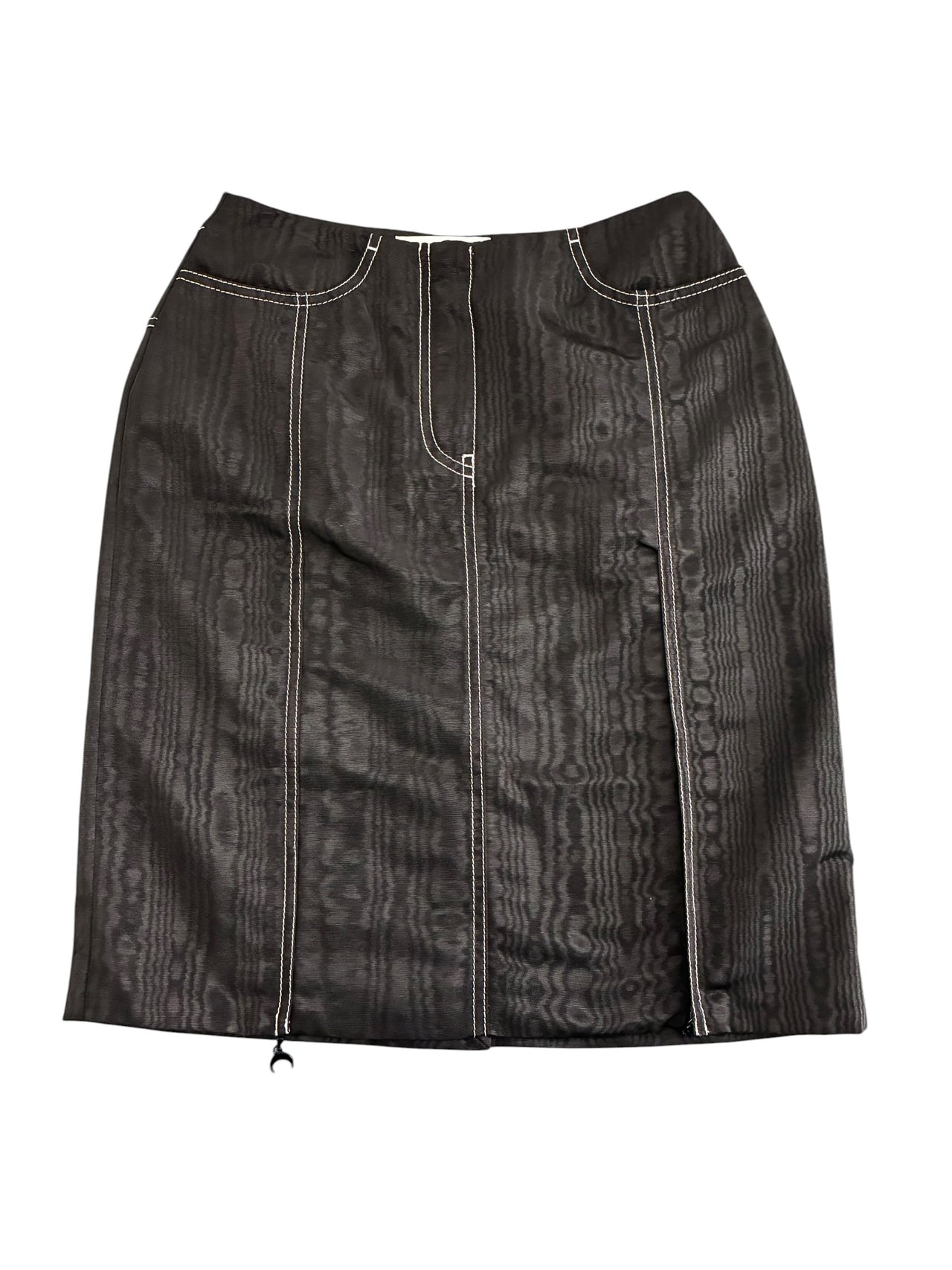 Marine Serre White Line Moire Skirt