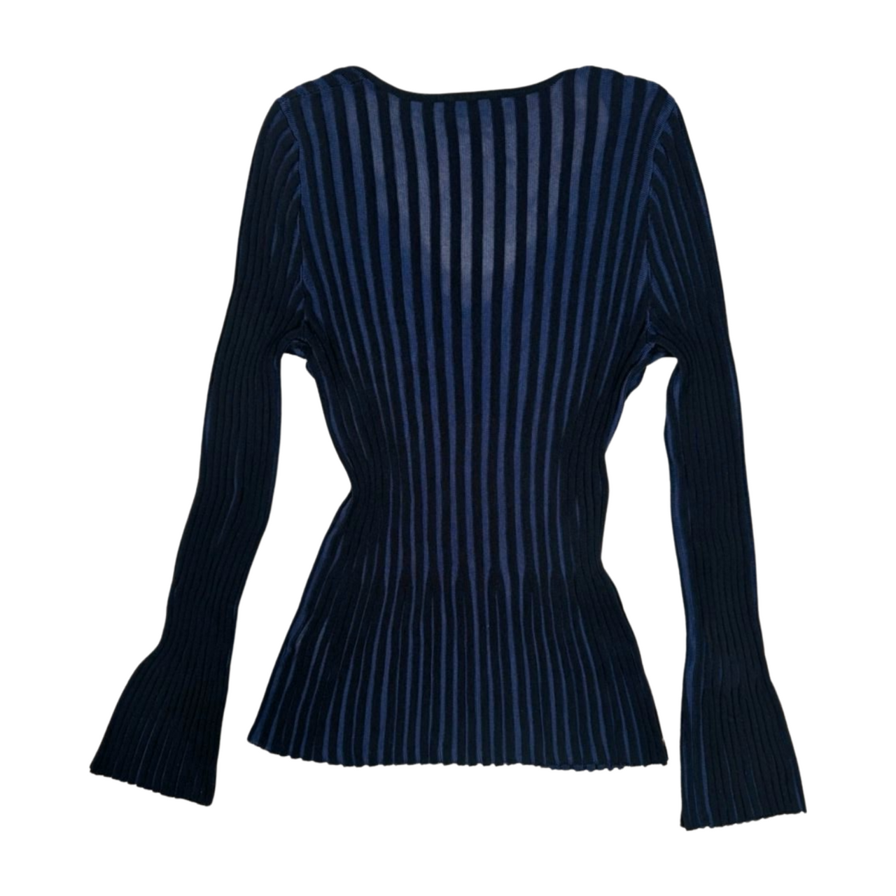 Kenzo Bell Sleeve Ribbed Top