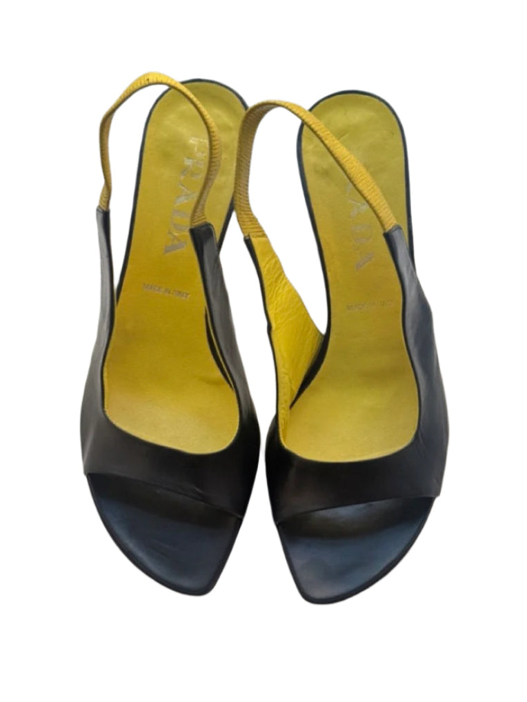 Prada Tapered Heel Slingbacks