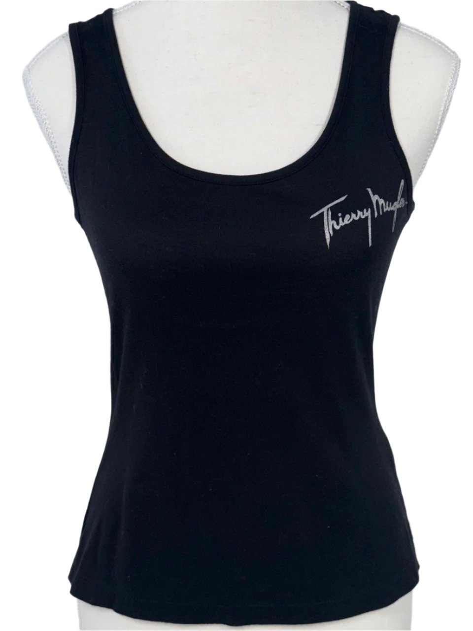 Thierry Mugler Black Cotton Tank