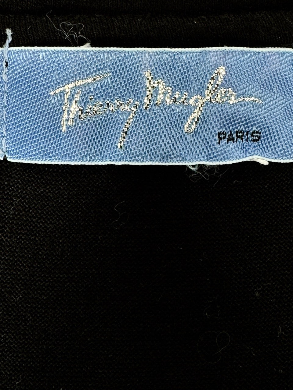 Thierry Mugler Black Cotton Tank