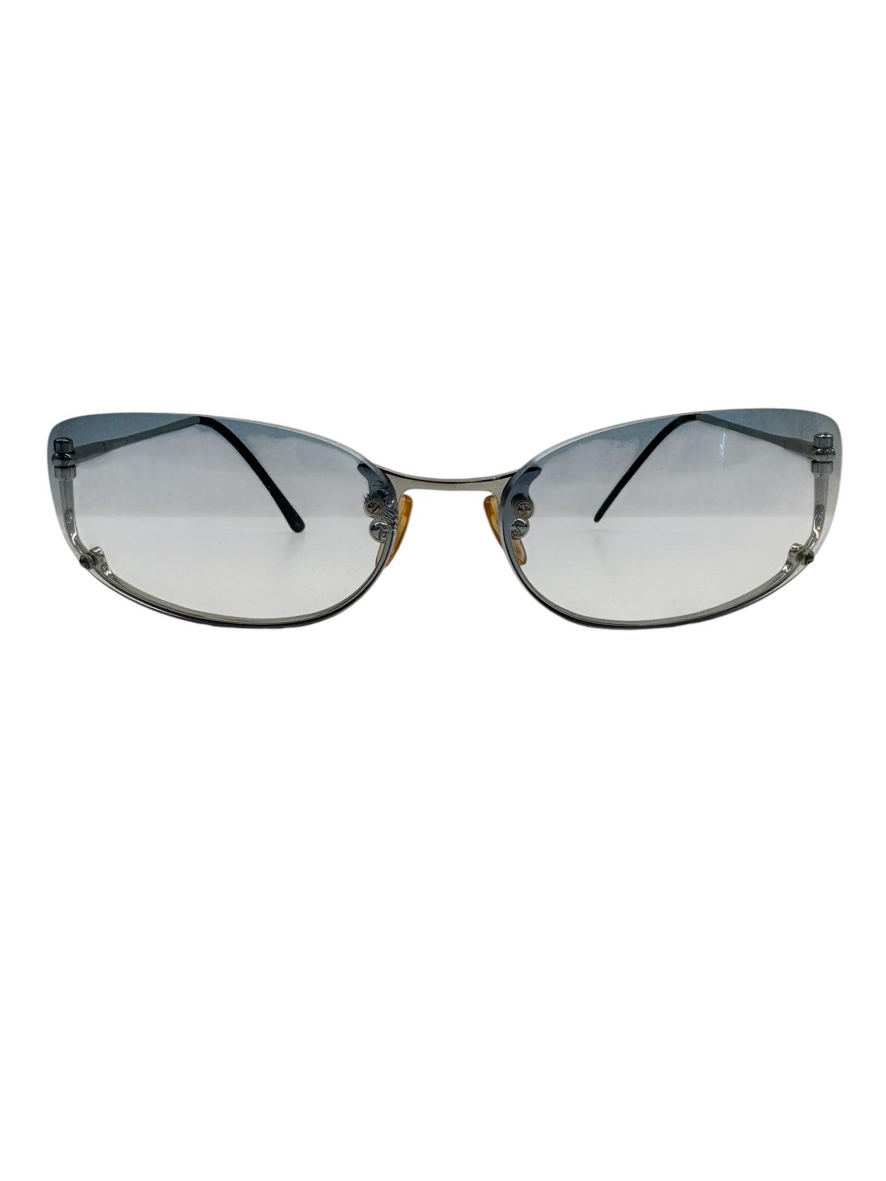 Prada Rimless Blue Gradient Sunglasses