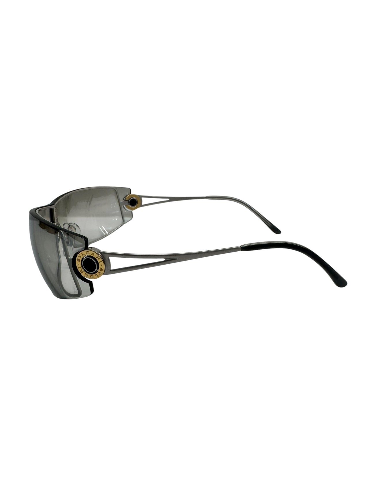 Bvlgari Monologo Rimless Shield Sunglasses