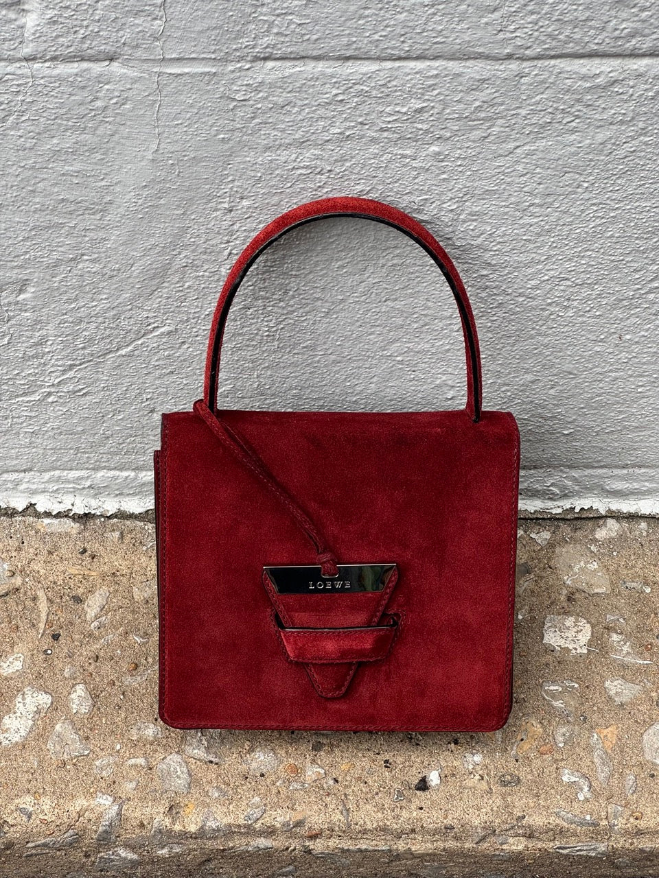Loewe Suede Barcelona Two Way Bag