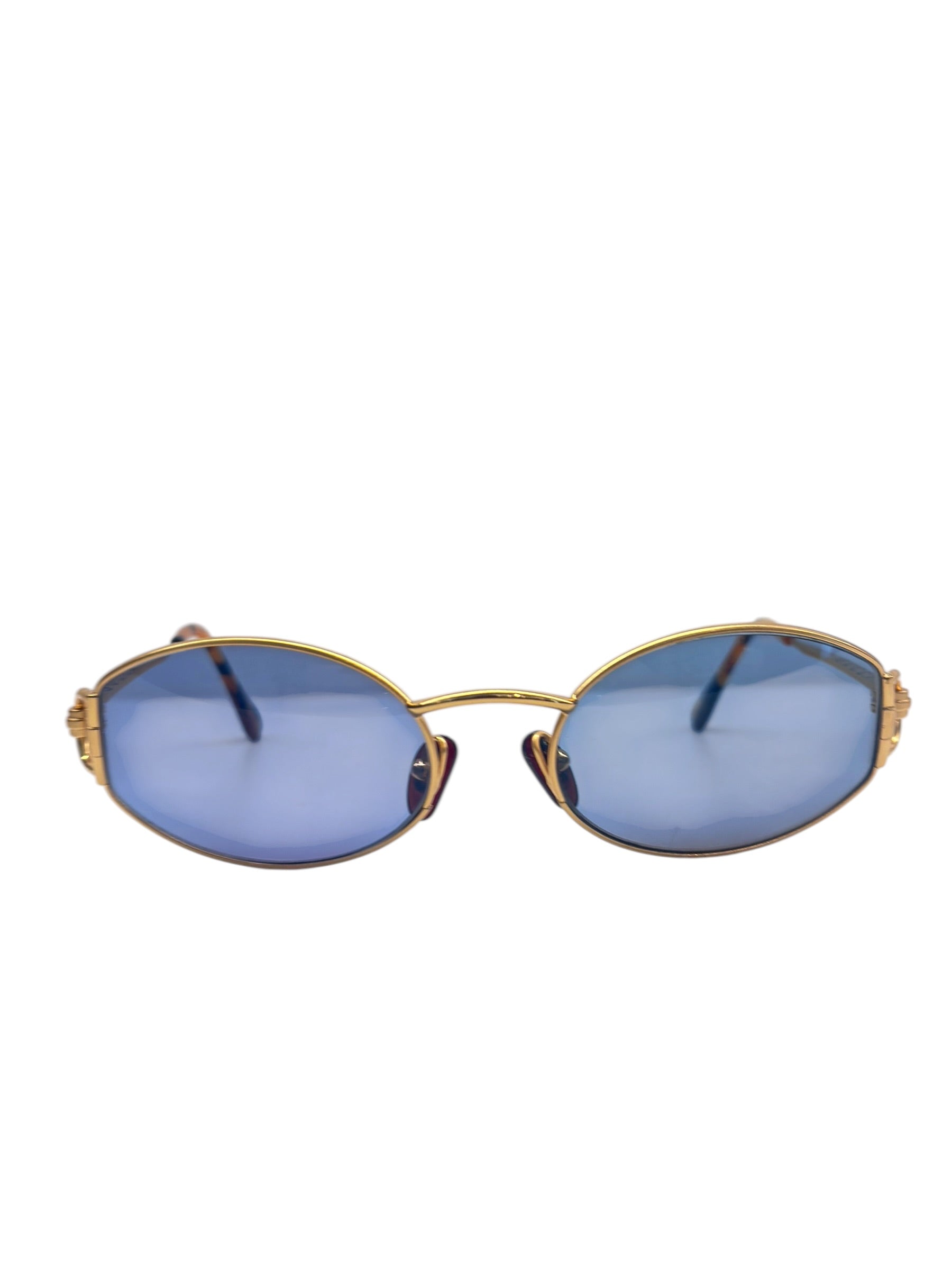 Gucci Vintage Tom Ford Blue Tint Horsebit Sunglasses | LE DEPARTMENT