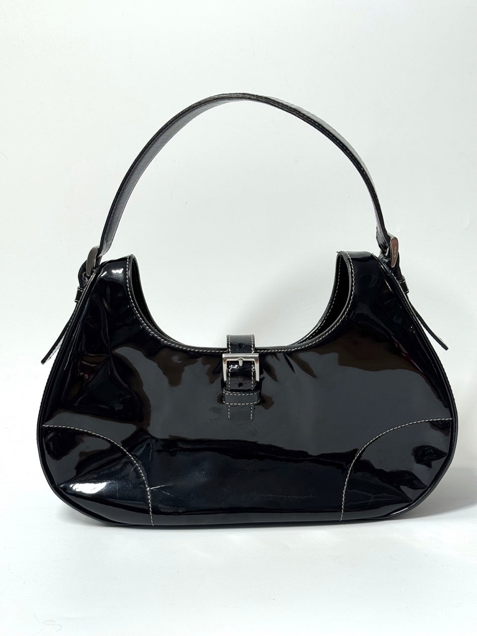 Prada Patent Leather Shoulder Bag – LE DEPARTMENT