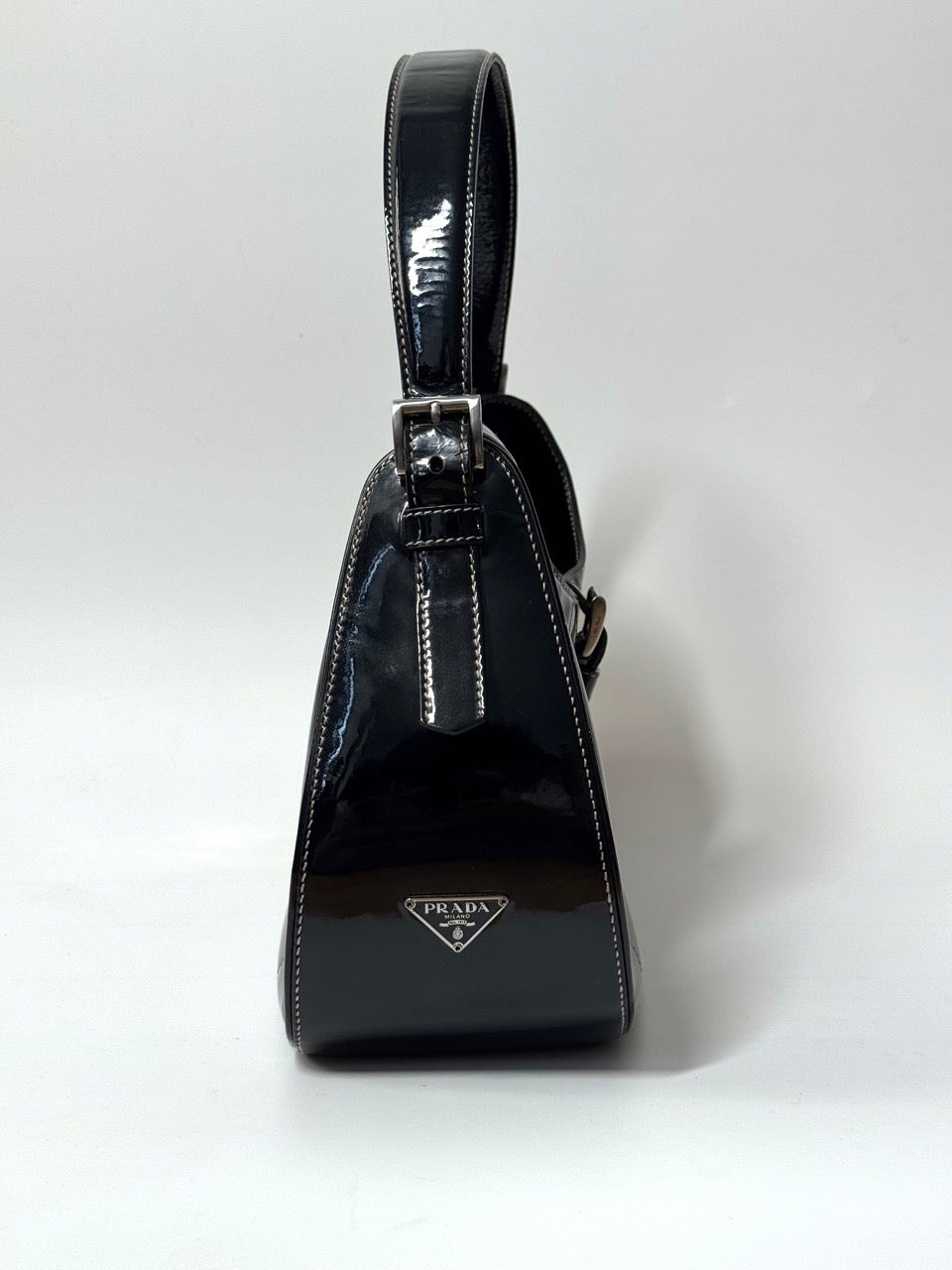 Prada Patent Leather Shoulder Bag – LE DEPARTMENT