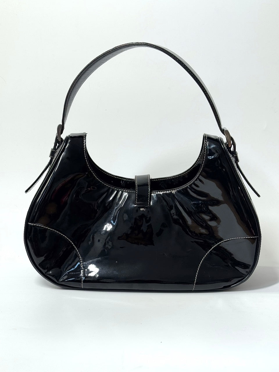 Prada Patent Leather Shoulder Bag – LE DEPARTMENT