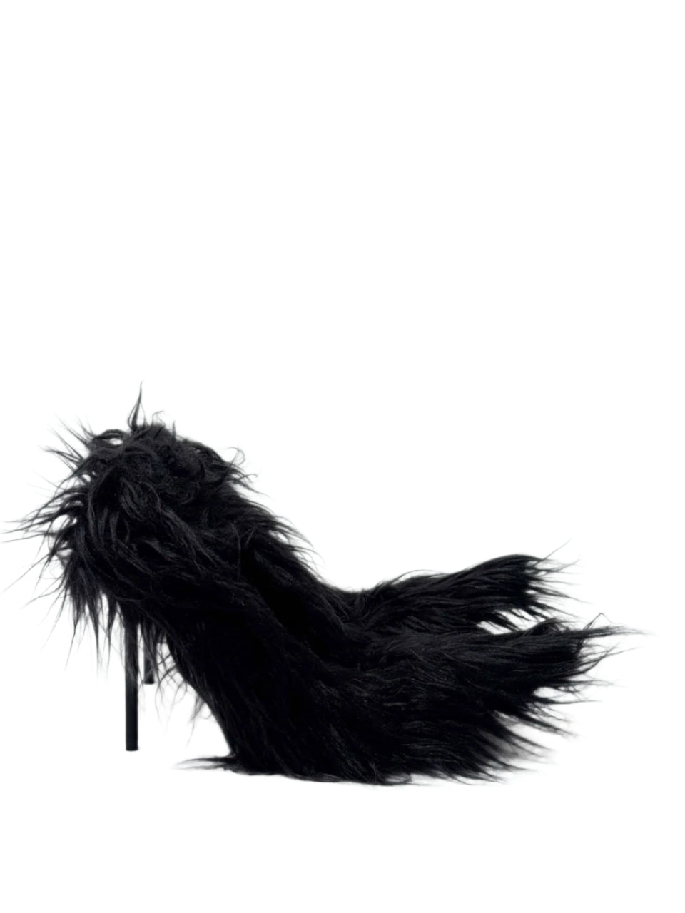 Balenciaga Black Flex Fur 110mm Heels