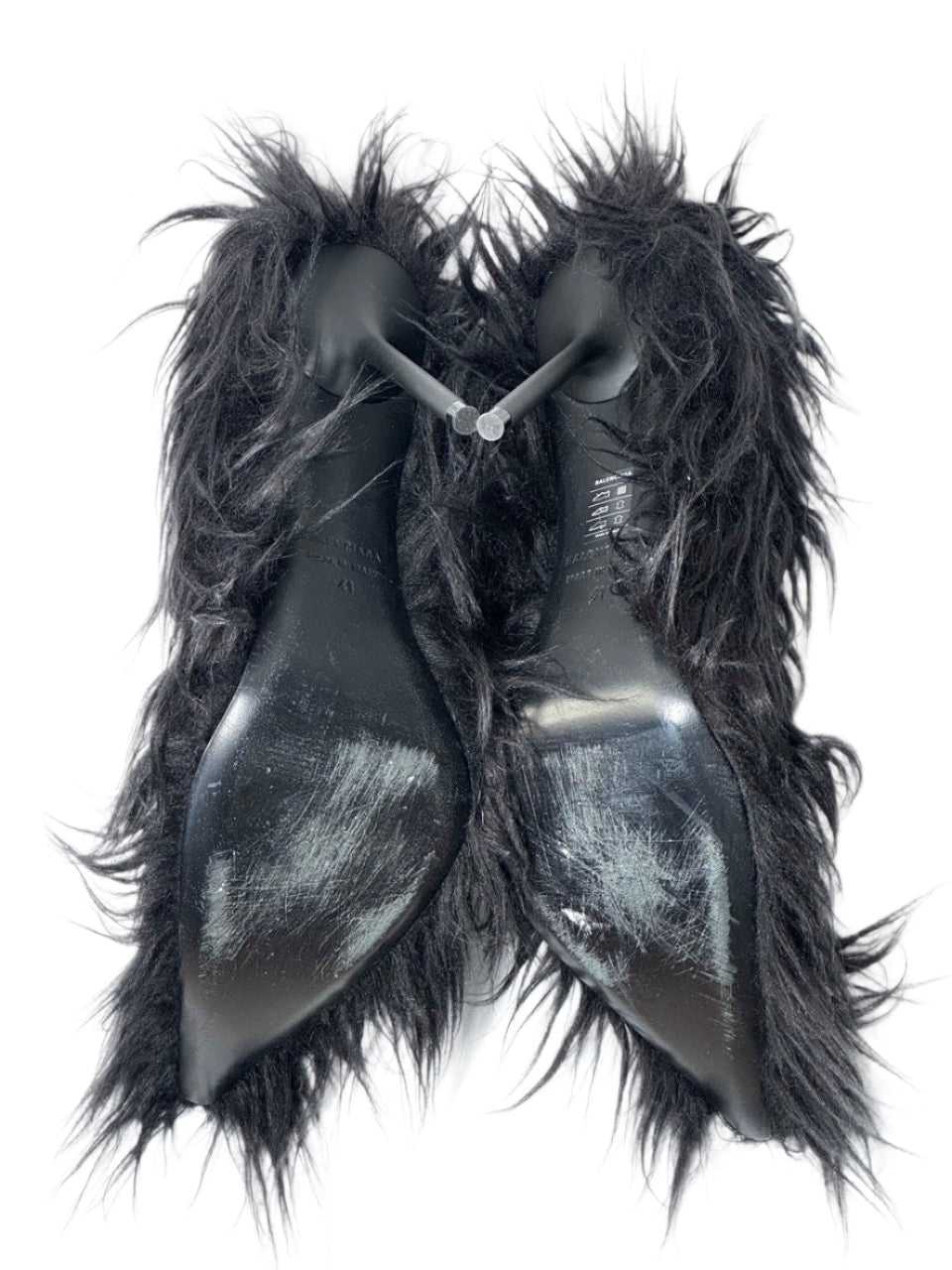 Balenciaga Black Flex Fur 110mm Heels – LE DEPARTMENT