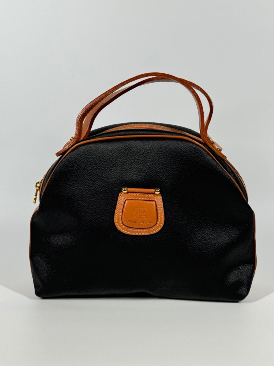 COURRÈGES TWO WAY ARCHIVE LEATHER BAG