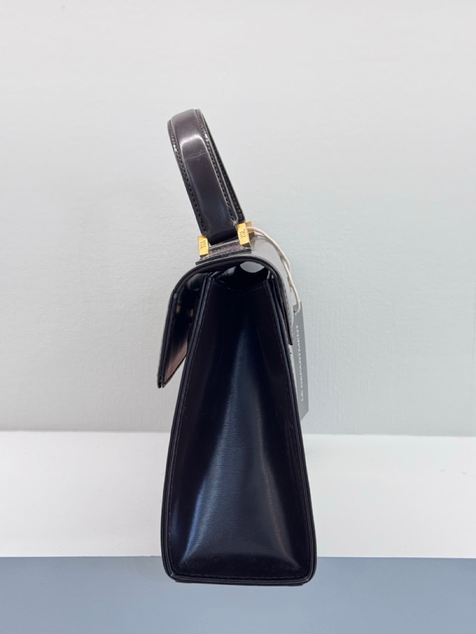 Yves Saint Laurent Two Tone Leather Top Handle Bag