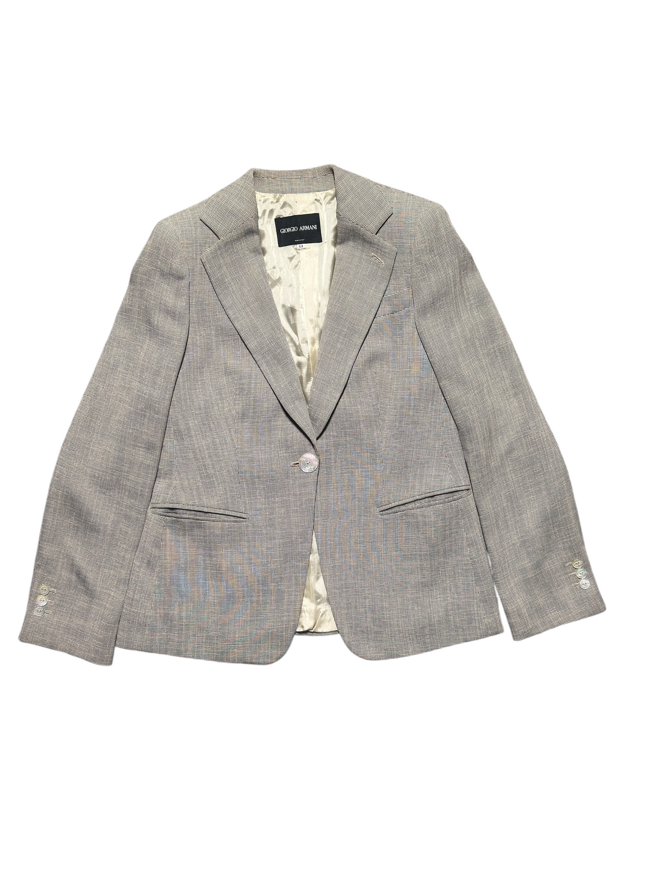Giorgio Armani Single-Breasted Wool Blazer