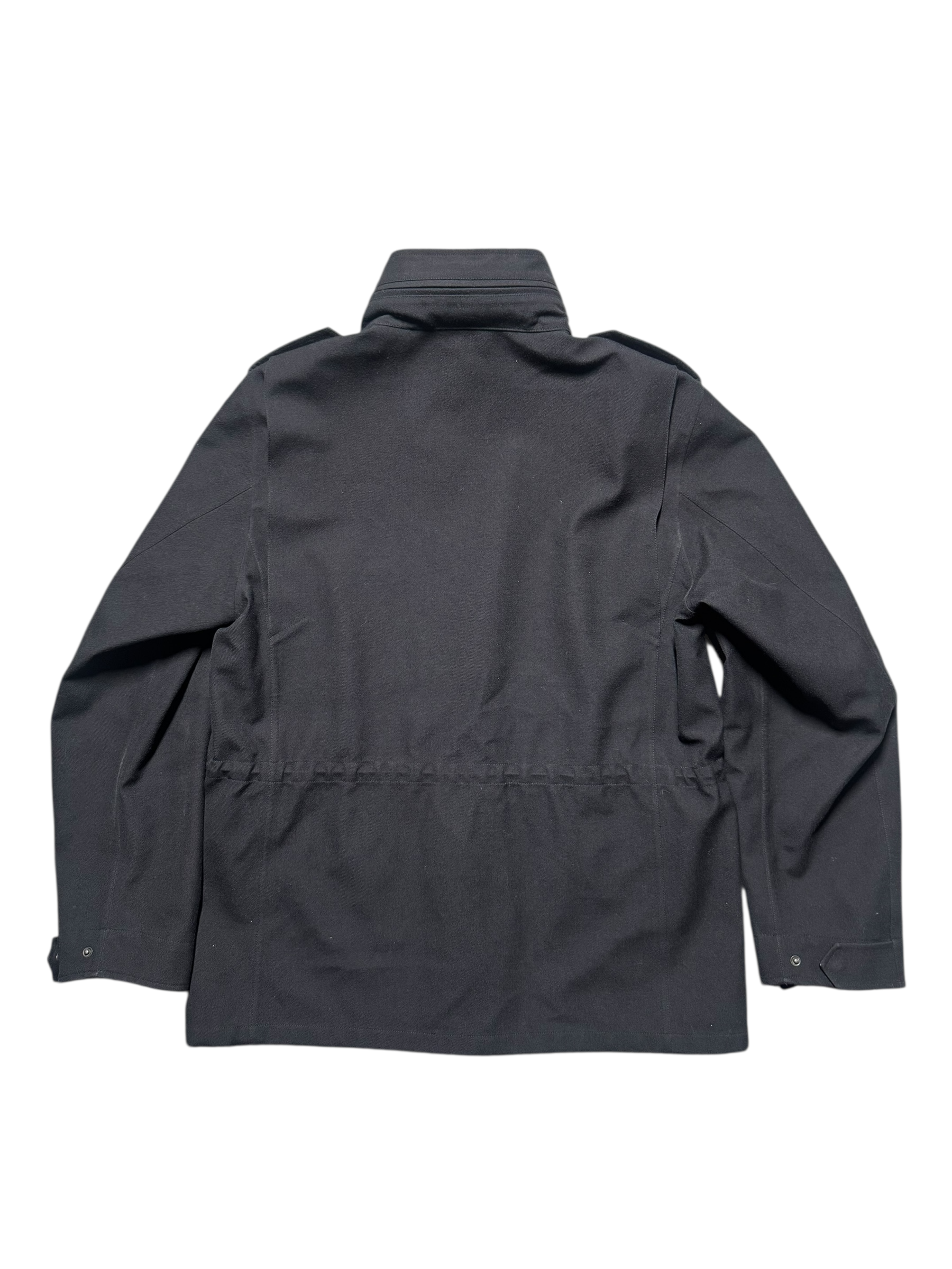 Dark gray jacket on a white background